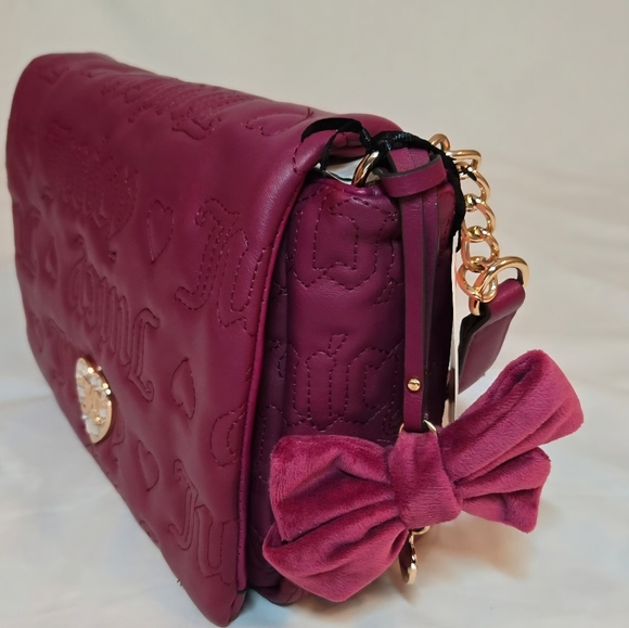 Juicy Couture Burgundy Bag with Pink Accessories @christidr Ty - Picture 2 of 11